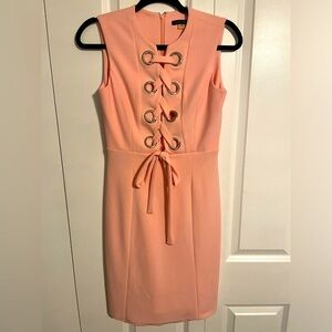 Tommy Hilfiger women’s midi dress. Size 4. Pink.
